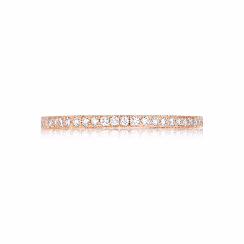 Tacori 18K Rose Gold Diamond Shared Prong Wedding Band