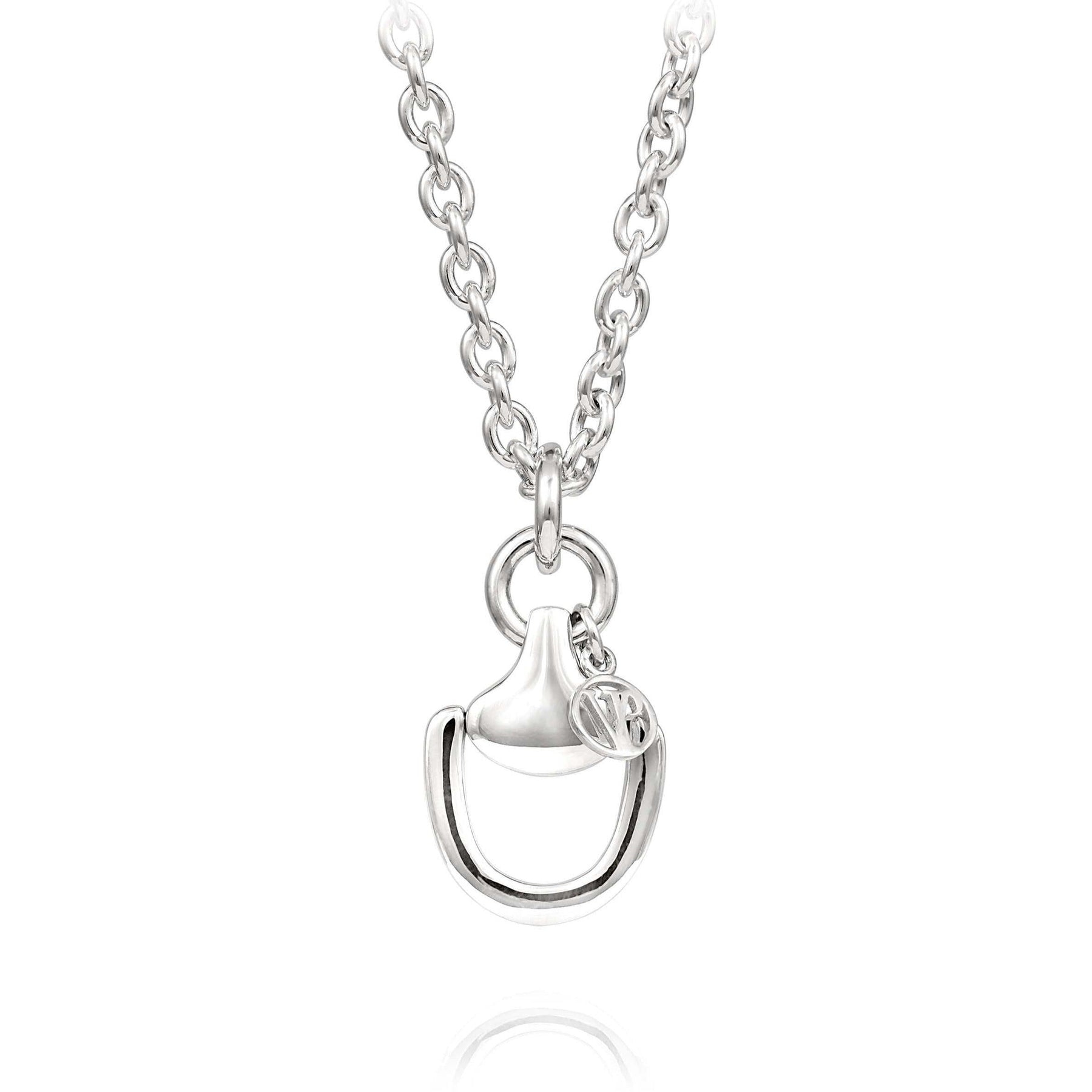 VINCENT PEACH 18-INCH STERLING SILVER CHURCHILL DOWNS NECKLACE