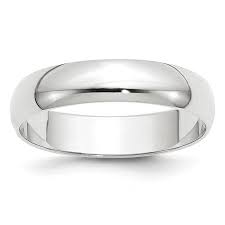 14K WHITE GOLD 5MM COMFORT FIT WEDDING BAND SZ 9